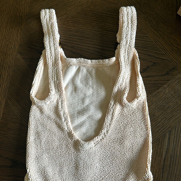 HUNZA G Domino One-Piece Swimsuit, BRAND NEW, Blush, $255 - Picture 11 of 13